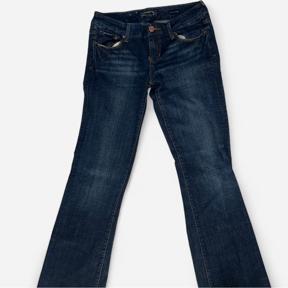 Seven7 Dark Indigo Flare Jeans